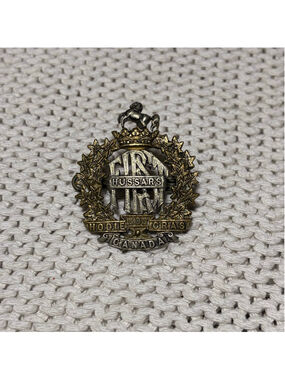 1st Hussars Cap Badge Canadian WW2 Hodie Non Gras